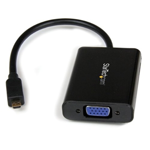 StarTech.com Micro HDMI to VGA Adapter with Audio for Smartphones / Tablets