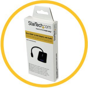 StarTech.com Micro HDMI to VGA Adapter with Audio for Smartphones / Tablets
