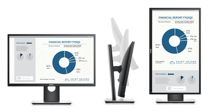 Dell 23 Monitor P2317H: Jetzt produktiver als je zuvor.