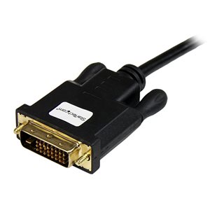 Connect a Mini DisplayPort source directly to a DVI monitor or projector