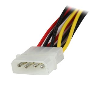 Cost-effective solution for powering two SATA drives from a single LP4 connection on the computer power supply