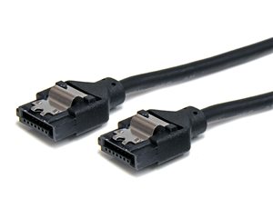 Latching connectors secure the cable against accidental disconnection