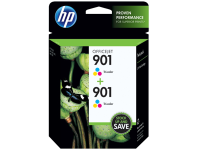 HP 901 2-pack Tri-color Original Ink Cartridges