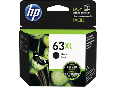 HP 63XL High Yield Black Original Ink Cartridge