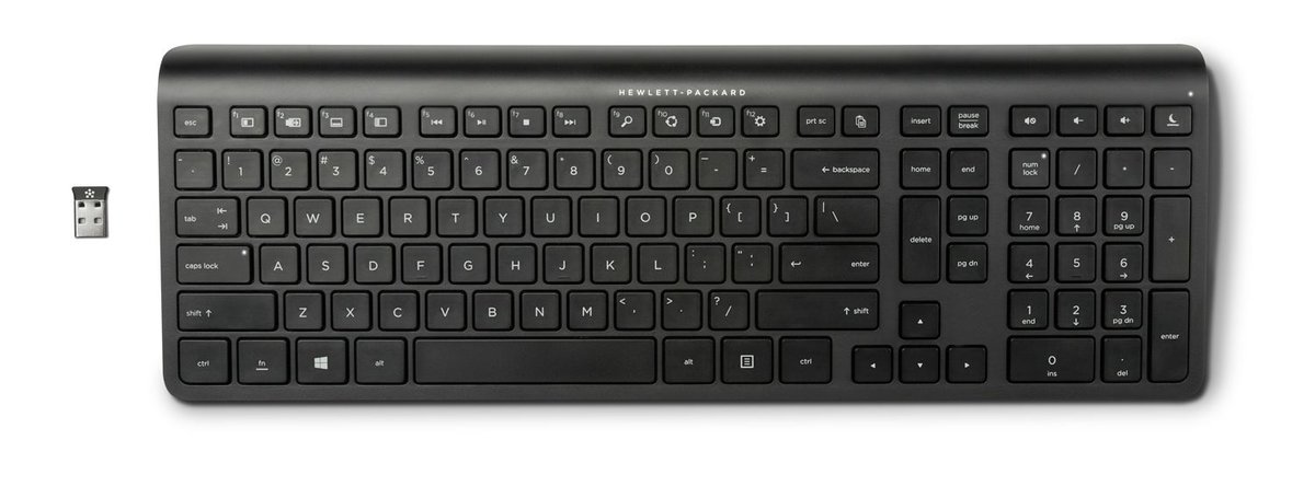 slide 1 of 2,show larger image, hp k3500 wireless keyboard