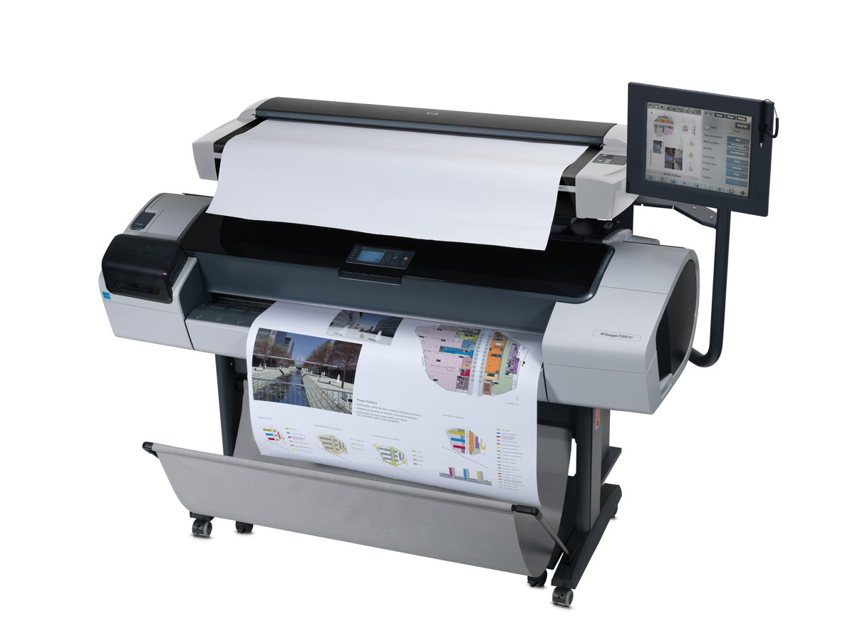 HP Designjet T1200 CQ653B HD Multifunction Printer - Scanner, Copier, 44,  2400 x