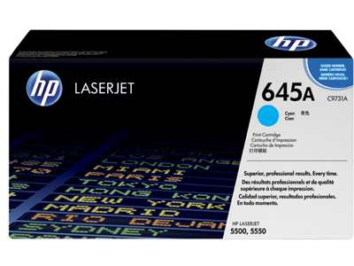 HP 645A Cyan Original LaserJet Toner Cartridge