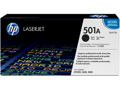 HP 501A Black Original LaserJet Toner Cartridge