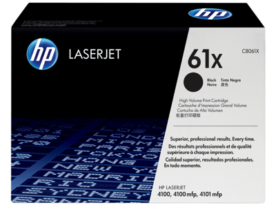 HP 61X High Yield Black Original LaserJet Toner Cartridge