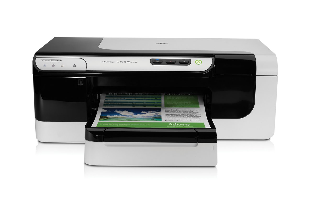 slide 1 of 6,show larger image, hp officejet pro 8000 wireless printer -