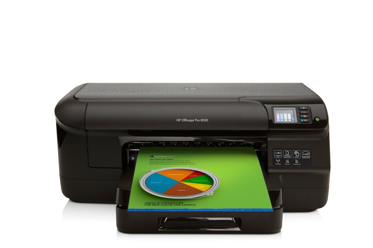 HP Officejet Pro 8100 CM752A Wi-Fi Color Inkjet Printer - 4800 x 1200 dpi Print, Plain Paper Print, Desktop (CM752A#B1H) at TigerDirect.com