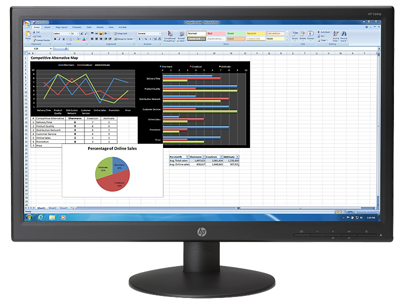 HP V241p 23.6-inch LED Backlit Monitor