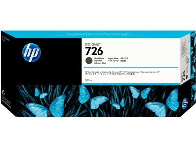 HP 726 300-ml Matte Black DesignJet Ink Cartridge