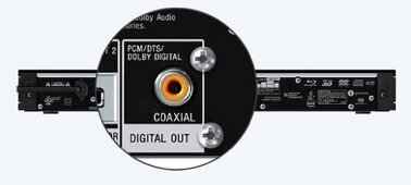 Coax SPDIF digital outputs
